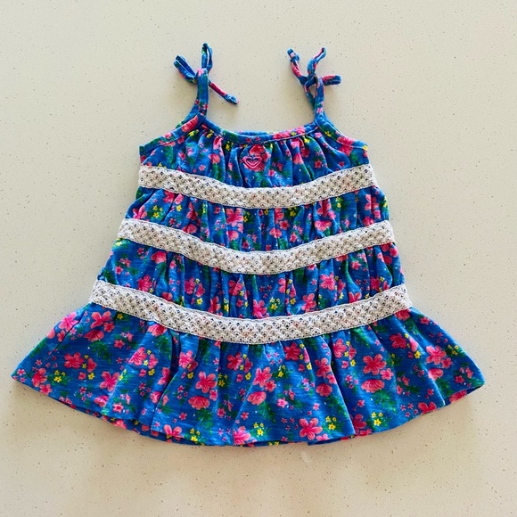 Roxy Girl Floral Dress and Bloomers Set Size 18 Months - Picture 2 of 10